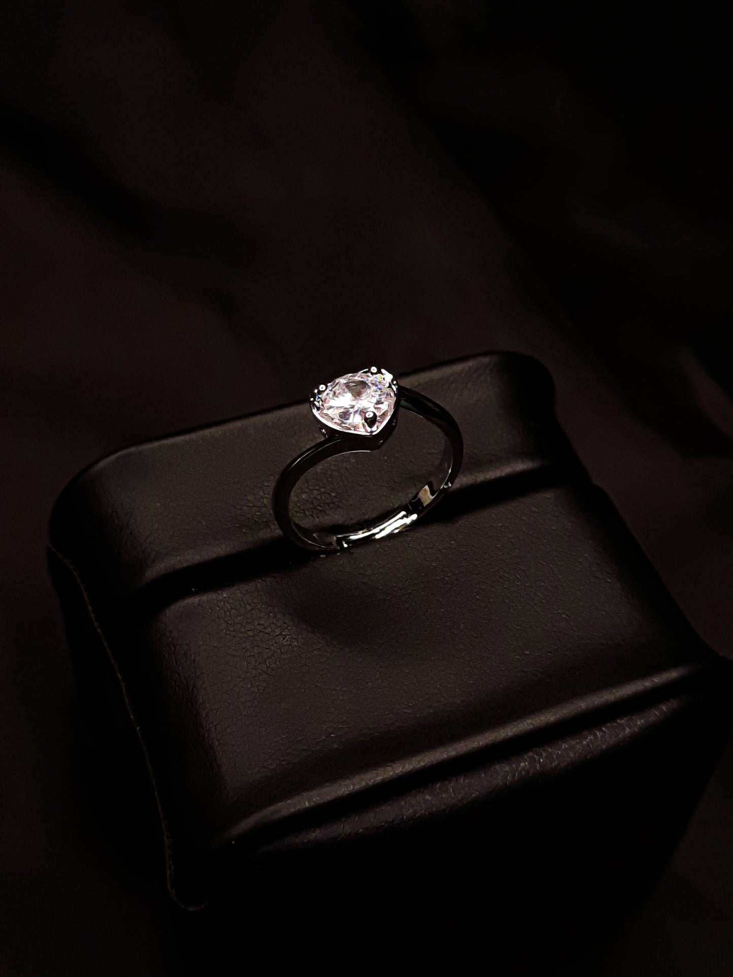 Heart Solitaire Ring