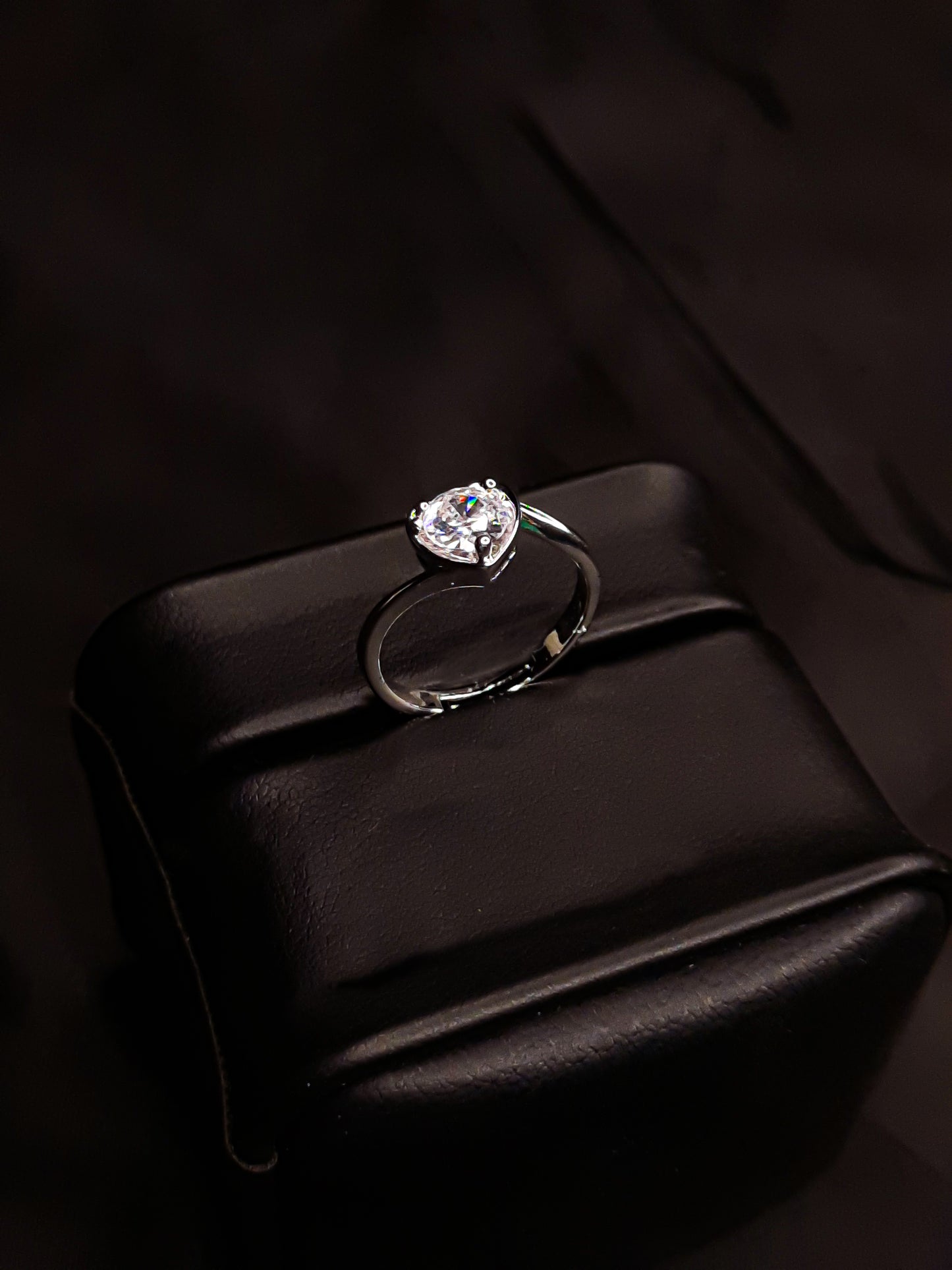Heart Solitaire Ring