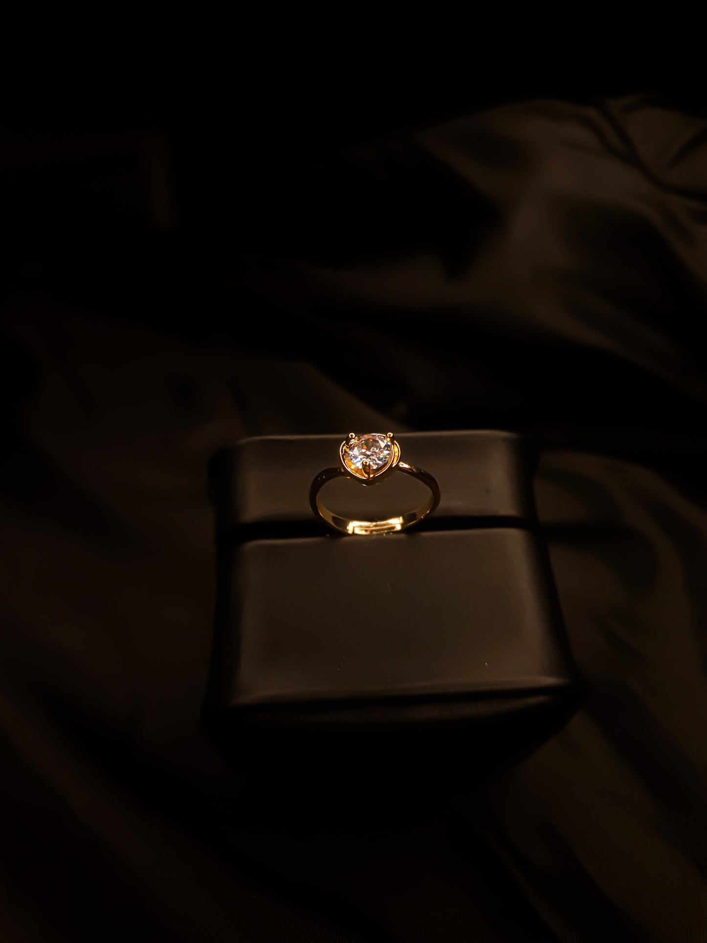 Heart Solitaire Ring